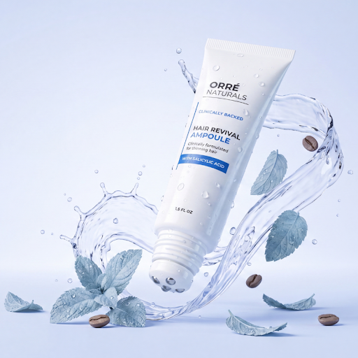 OrréNaturals Hair Revival Ampoule with a fresh water splash